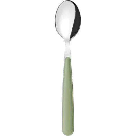 Cucchiaino da tavola in acciaio inox verde alga