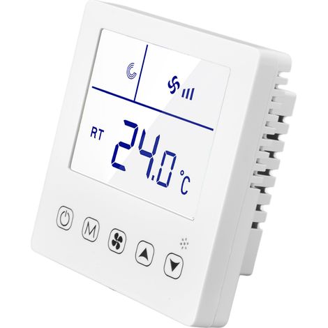 Digitaler Thermostat mit Belüftungsfunktion, präzisem LCD-Display und Temperaturregler für Klimaanlagen in Haushalten und Hotels (220 V AC). (1/5)