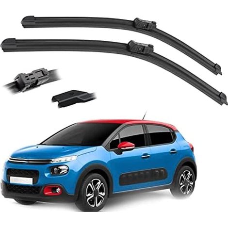 Escobillas limpiaparabrisas para Citroën C3 MK3 2016 2017 2018 2019 2020 2021 2022, 26" + 16", juego de escobillas delanteras y traseras (1/4)