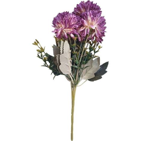 Fleurs artificielles, chrysanthèmes, fleurs en soie, fleurs artificielles, fleurs simulées, bouquets de fleurs fraîches, décorations d'intérieur (1/2)