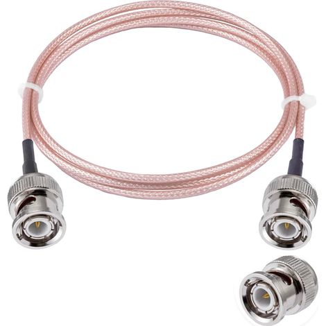 Câble BNC Mâle à BNC Mâle 50ohm RG316 RF Coaxial Pigtail Jumper Cable 10FT/3M pour Antennes RF Ham Radio Handheld (1/3)
