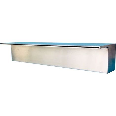 Cascade inox 304 à lame d’eau – Design épuré type waterfall – Pour bassin décoratif – Effet cascade moderne