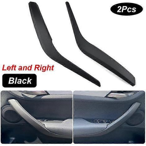 Cache de poignée de porte intérieure pour BMW X1 E84 (2010-2016) - Noir - Lot de 2 (1/5)