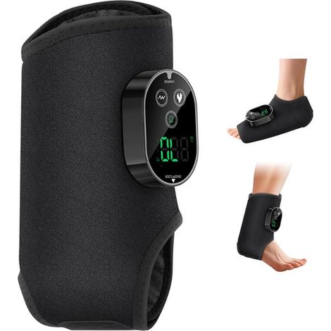 Kabelloses 3-in-1-Fußmassagegerät mit 3 Massageprogrammen, 6 Heizstufen und 3 Timer-Einstellungen, geeignet für Knöchel, Fersen und Fußsohlen. (1/5)