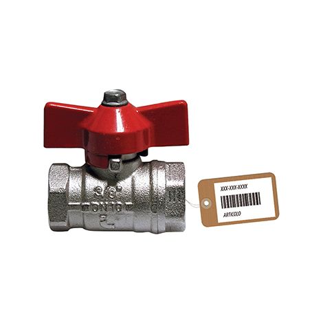 VALVOLA A SFERA FF CON FARFALLA F-BRICO- 1 DN 25 PN 40- FAIDF- pezzi 1