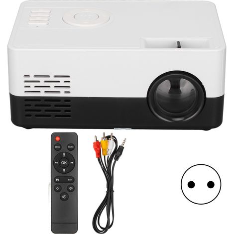 Projecteur LED Portable Mini pour Maison et Bureau, Technologie HDR, Durée de Vie 30 000 Heures, Prise EU