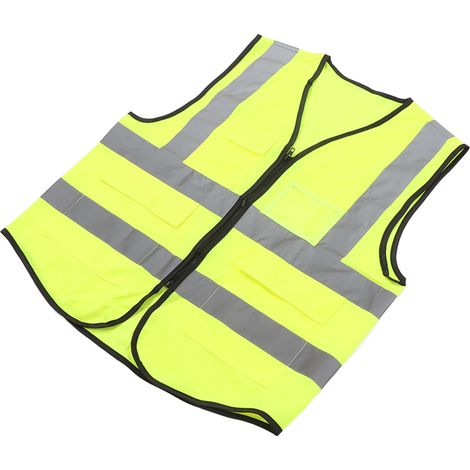 Veste de Travail Réfléchissante Haute Visibilité avec Poches pour Chantier et Sécurité (1/5)