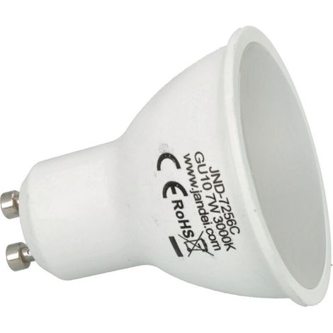 Jandei - pack 10 Ampoule LED GU10 7W 3000K Ampoule LED GU10 chaude - Jandei - pack 10 Ampoule LED GU10 7W 3000K Ampoule LED GU10 chaude (1/5)