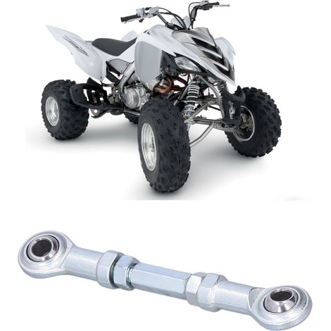 Tige de direction 3,1 po avec rotule M8 pour quad enfant, kart et mini moto électrique