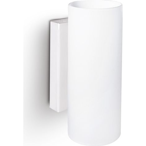 Applique Moderna Round Paul Metallo Bianco 2 Luci 3W 3000K Luce Calda (1/2)