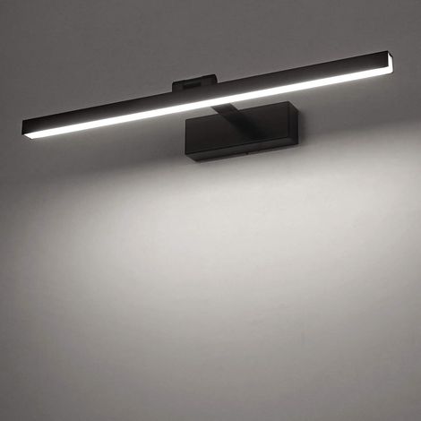 Lumière de miroir de salle de bain LED 6000K blanc froid 12W lumière de miroir en acier inoxydable 1000LM 50CM (1/5)
