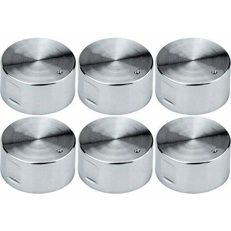 6 pièces 6mm boutons de cuisinière à gaz universel cuisinière four plaque de cuisson interrupteur de commande boutons de commande interrupteur de four boutons de commande de Surface de cuisson (1/4)