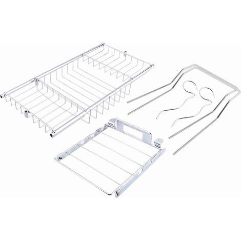 Beyamis 1 pièce Organisateur de rangement pour salle de bain, douche et baignoire, porte-savon et porte-bouteilles de vin rouge (1/5)