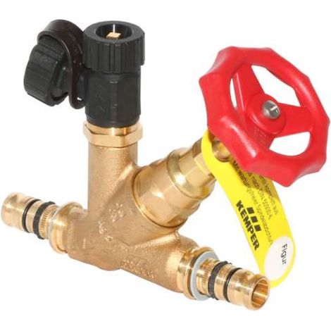 Sonderangebot Kemper Freistrom-Absperrventil DN32 mit Entleerung, MEPLA 40, Figur 1904104000