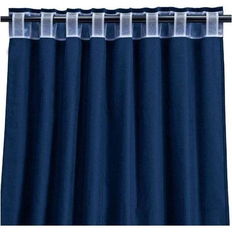 Gardinenband mit Stangendurchzug, 10 m Band mit verdeckten Ringen, 10 cm breit (1/3)