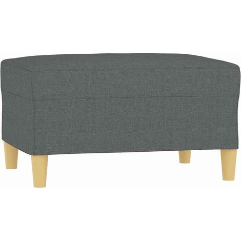 vidaXL Footstool Dark Grey 70x55x41 cm Fabric