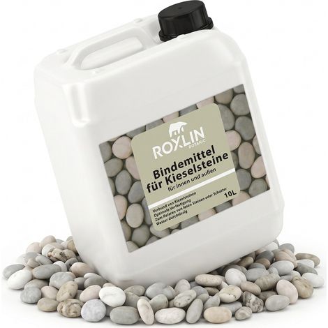Roxlin Botanischer Kiesbinder Schotterbinder Stabilisator für Kies Schotter Mulch Splitt Gartenweg Auffahrt Unkrautschutz – 10L