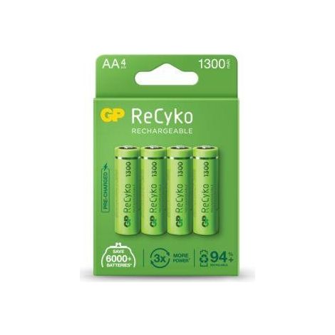 Batterie ricaricabili GP Recyko AA 1300 mAh 4 unità