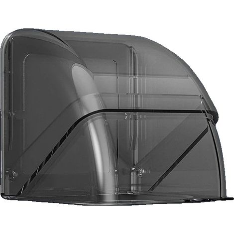 Außensteckdosenabdeckung, IP66 wasserdicht, wandmontiertes Design, schwarz (1/2)