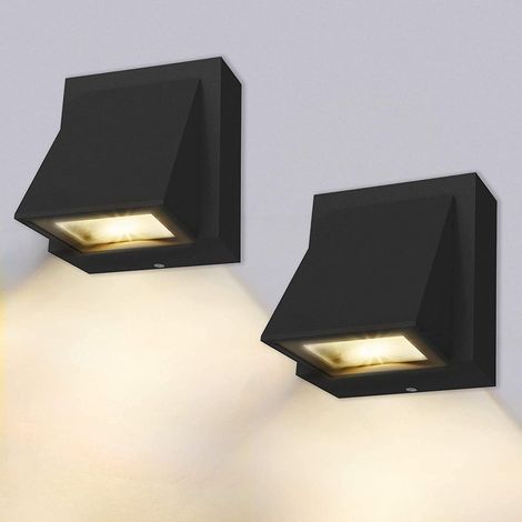 Applique murale, 2 pièces, 3W - Applique murale LED intérieur/extérieur,3000K/IP65 (1/5)