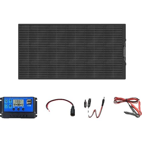Kit de panneaux solaires, haute efficacité, compatibilité polyvalente, 100w avec MPPT (1/2)