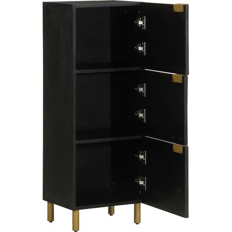 Maison Exclusive - Credenza Nera 40x33x110 cm in Legno Multistrato (1/5)