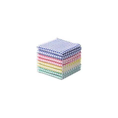 Chiffon Nettoyage Cuisine - 8 pièces, Chiffon Coton Éponge Super Absorbant - 30,5x30,5cm (1/5)