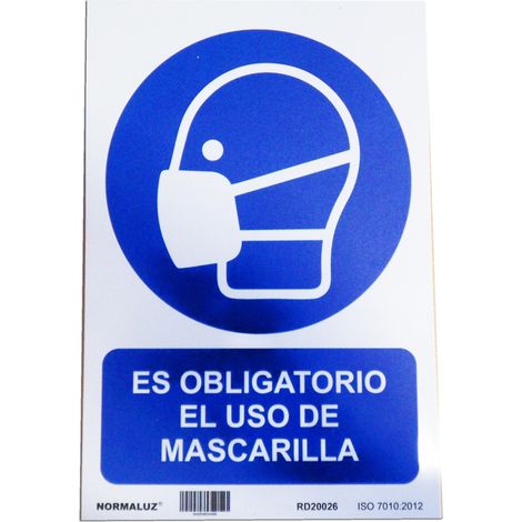 Cartello 29,5x20 Obbligatorio Uso della Mascherina RD20626