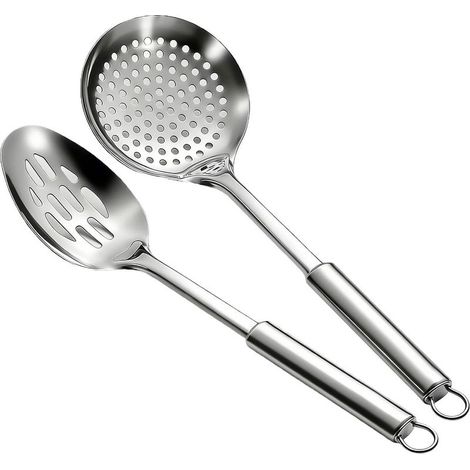 Schaumlöffel, Ölsieb, langer Griff (1/5)