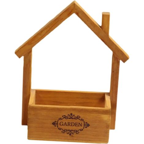 Jardinière murale décorative en bois, pot de fleurs unique pour
