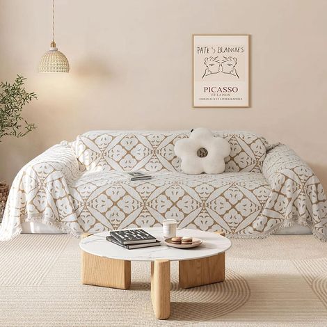 L-Shaped Corner Sofa Cover for 1, 2, 3, or 4 Seater Sofas, Cat and Dog Resistant, Anti-Scratch Chenille Fabric. (1/5)