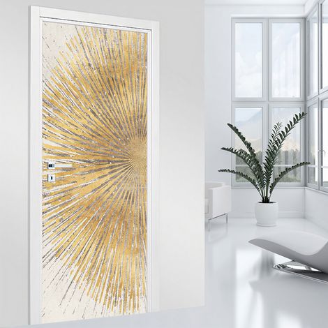 Stickers pour porte - Abstrait - 73 x 205 cm - Adhésif MAT (1/2)