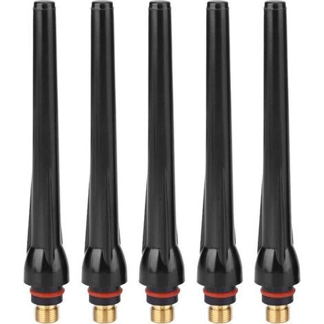Machines �� souder TIG, 0,9 x 0,5 cm, 5 pi��ces, capuchon arri��re long, torche de soudage, couteau de soudage TIG, capuchon arri��re pour fournitures de soudage SR17/SR18/SR26 (5 pi��ces)