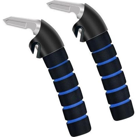 Lot de 2 poignées de porte de voiture pour personnes âgées, poignée d'assistance de voiture, poignée multifonction, poignée de verrouillage de porte de voiture pour personnes âgées et handicapées, ble (1/5)