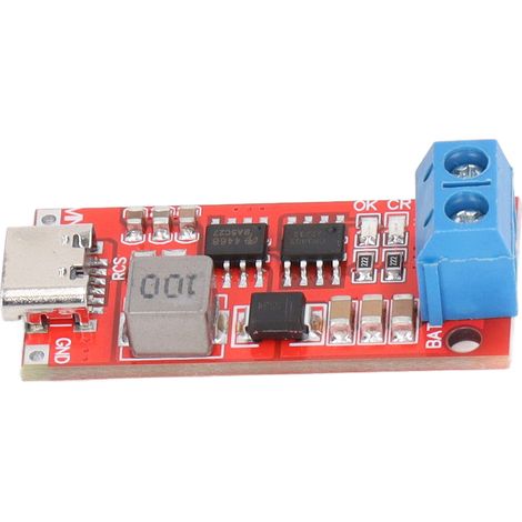 Module de charge pour batterie lithium-ion 2S Type-C vers 8,4 V, rouge 1 A (1/5)