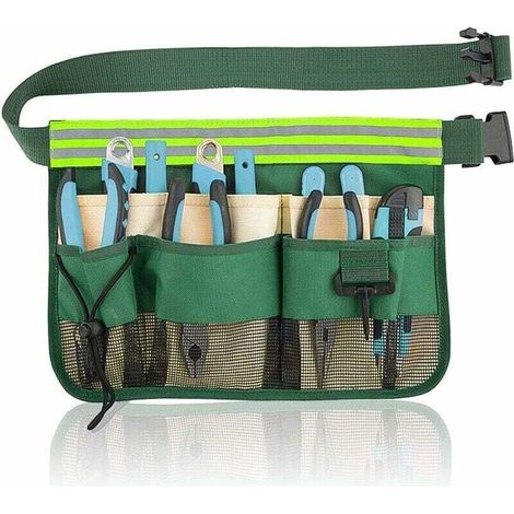 Ceinture multifonction portable pour outils de jardinage et bricolage – 10 compartiments pratiques Ortviai (1/4)