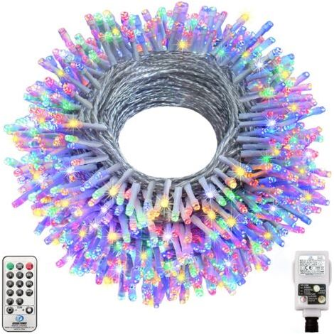 Guirlande Lumineuse de Noël, 20m 200 LED Fairy Lights 8 Modes d'Eclairage, Étanche IP44 pour Intérieur Extérieur Fenêtre Noël Mariage Anniversaire Maison Chambre Jardin Patio (1/5)