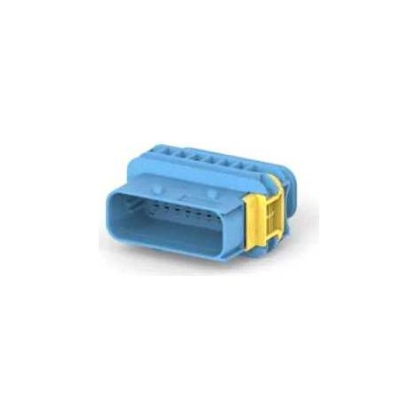 Connecteur Series Heavy Duty Sealed 1.6X0.6 femelle 18voies bleu sans joint