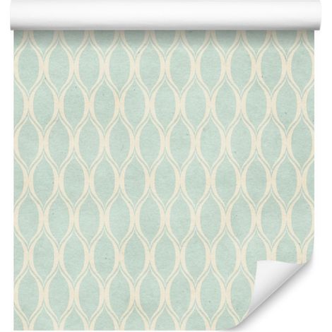 Papel pintado con delicado estampado de estilo retro para salón y dormitorio, 50x1000 cm. (1/5)