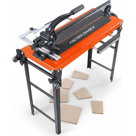 Fischer Darex – Coupe-carreaux professionnel 600 mm – Établi pliable intégré – Précision de coupe pour grès cérame – Longueur de coupe 600 mm (1/5)