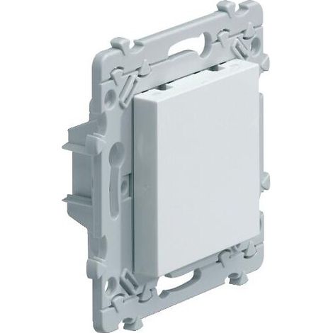 Obturateur complet 1 poste – Pour finition personnalisée – Compatible avec plaques Hager Essensya – Installation facile (1/5)
