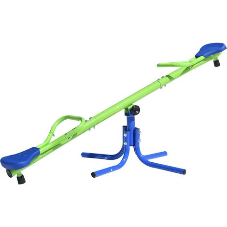 Balancín Infantil para Jardín + 3 Años Juego para Niños de Metal Up & Down Outdoor Toys 151x33x56 cm Sube Baja Carga hasta 30 Kg
