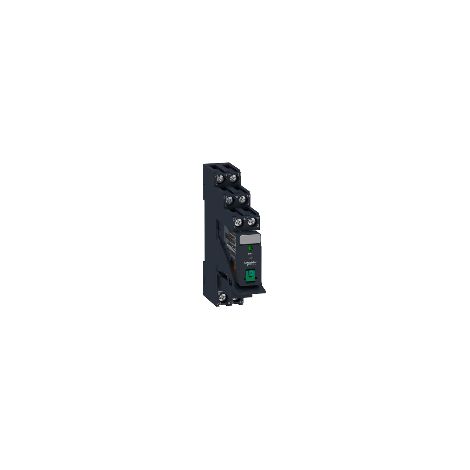 Zelio Relay RXG - relais embroc monté sur embase - test + DEL - 2OF 5A - 24VDC