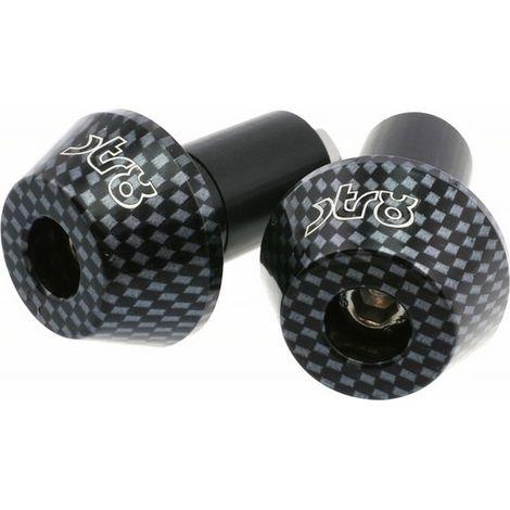 Contrapesos para manillar STR8 Shorty de 17 mm, carbono