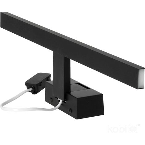Lámpara de pared LED de 8W 4000K negra (1/5)