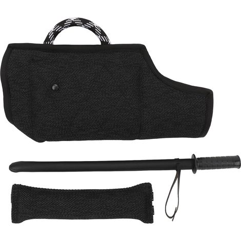 Ensemble d'entraînement aux morsures de chien, manchon de protection en tissu résistant aux déchirures avec bâton, jouet de traction pour berger allemand Malinois (1/5)