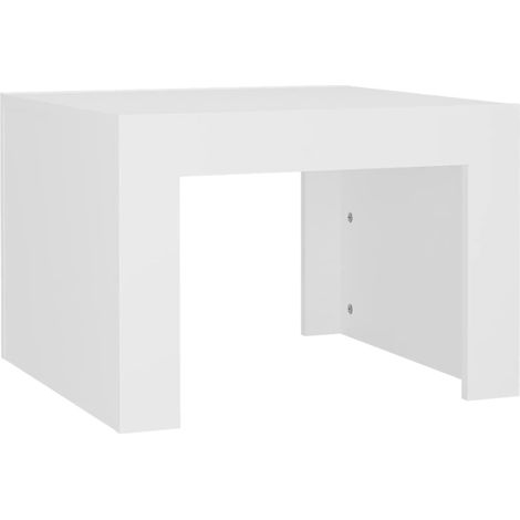 Table basse Blanc 50x50x35 cm (1/5)
