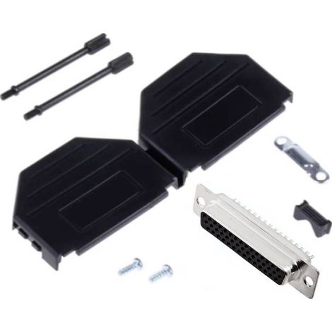 MH Connectors MHDPPK25HD44FS-K Kit embase SUB-D femelle 180 ° Nombre de pôles: 25 fût à souder 1 pc(