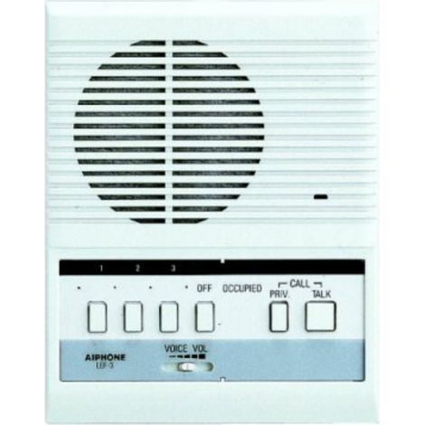 Aiphone – Poste chef à 3 directions – LEF3 – Interphone ABS blanc – Pose murale ou bureau – Secret de conversation – Intercommunication (1/3)