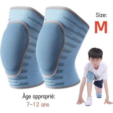 Compression Knee Pad, Running Knee Protector, Terry Cloth Sports Knee Pad, Protective Knee Pads, for Dance, Rollerblading (M) (1/4)